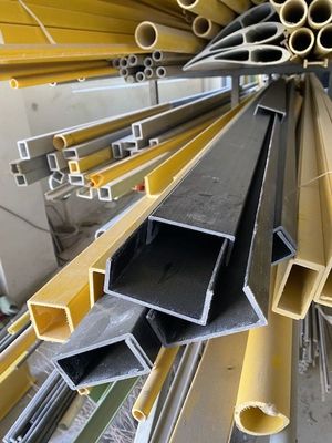 5mm Thick Molded Fiberglass C Channel Beam Lightweight 40mm 60mm 112mm