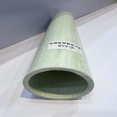 Tubes ronds en FRP à pultrusion de diamètre 80 mm avec une surface d'enveloppe de tapis bi-axiale à l'extérieur